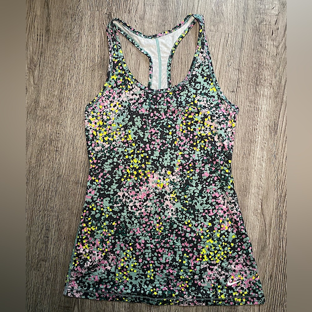 Nike multi color tank, size S